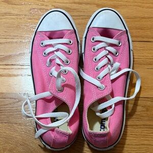Converse Pink and White Sneakers